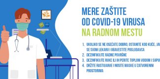 Mere zaštite radnog mesta za vreme pandemije