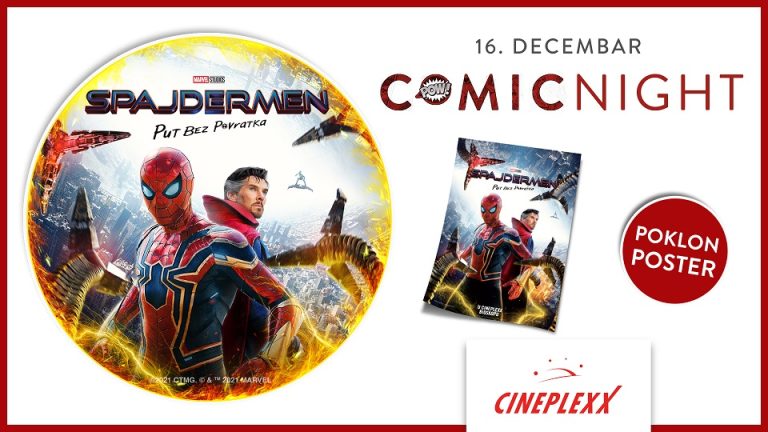 ,,Spajdermen: Put bez povratka” na Comic night događaju 16. decembra