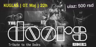 Real tribute atrakcija The Doors Riders iz Kragujevca prvi put će nastupiti u Kuglašu The Doors Riders
